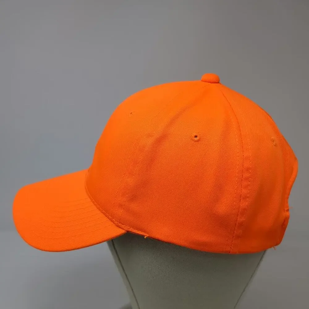 C.C Snapback Orange Green One Size Hat Underbrim Blank Structured Crown Plain
